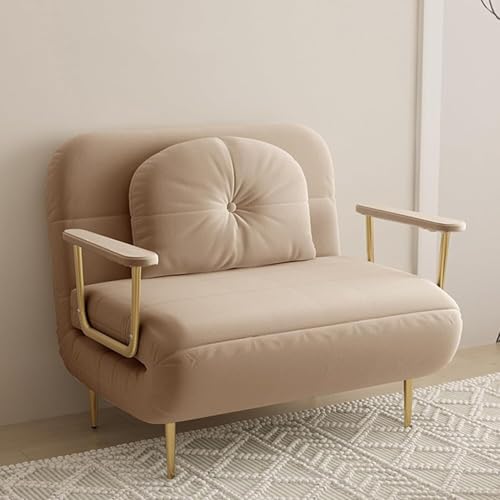 3-in-1 umwandelbares Schlafsofa – Klappbares Schlafsofa mit verstellbarer Rückenlehne für multifunktionale Nutzung (Khaki, 100 cm) von Generisch