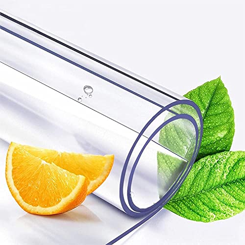 3 mm robuste, transparente Kunststoff-Tischdecke, PVC-Tischschutz für Esszimmer, Küche und Schreibtisch, wasserdicht und leicht zu reinigen 3 mm robuste, transparente Kunststoff-Tischdecke, PVC-Tischschutz für Esszimmer, Küche und Schreibtisch, wasserdicht und leicht zu reinigen von Generisch