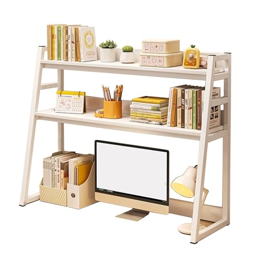 3-stöckiges Leiter-Schreibtisch-Bücherregal, multifunktionales Schreibtischregal für Heimbüro und Wohnheim, Weiß, 76,2 x 88,9 cm – stilvoller Schreibtischstall 3-stöckiges Leiter-Schreibtisch-Bücherregal, multifunktionales Schreibtischregal für Heimbüro und Wohnheim, Weiß, 76,2 x 88,9 cm – stilvoller Schreibtischstall von Generisch