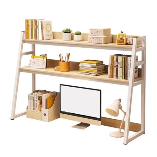 3-stöckiges Leiter-Schreibtisch-Bücherregal, multifunktionales Schreibtischregal für Heimbüro und Wohnheim, stilvoller Stall, Beige, 115 x 90 cm 3-stöckiges Leiter-Schreibtisch-Bücherregal, multifunktionales Schreibtischregal für Heimbüro und Wohnheim, stilvoller Stall, Beige, 115 x 90 cm von Generisch