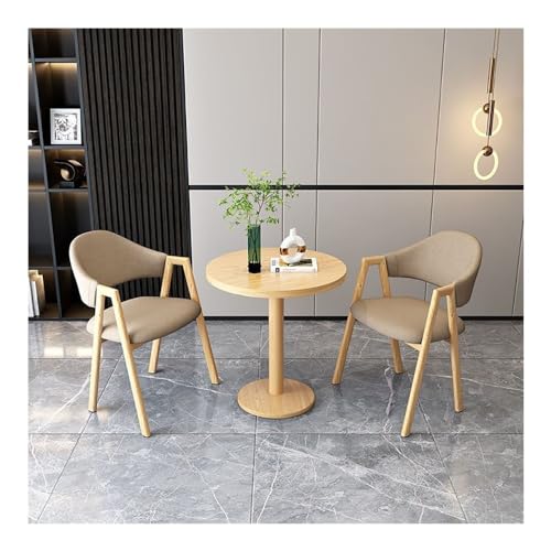 3-teiliges Esstisch-Set für 2 runde Küchengarnitur mit Stahlrahmen, platzsparendes Esszimmer-Set mit Stühlen für Esszimmer und Wohnzimmer 3-teiliges Esstisch-Set für 2 runde Küchengarnitur mit Stahlrahmen, platzsparendes Esszimmer-Set mit Stühlen für Esszimmer und Wohnzimmer von Generisch