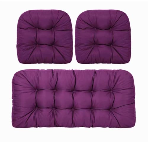 3-teiliges Weidenkissen-Set für drinnen und draußen, enthält 3 Sofakissen und 2 U-förmige Bankauflagen für Terrassenstühle und Liegen, Sofakissen für Komfort und Stil 3-teiliges Weidenkissen-Set für drinnen und draußen, enthält 3 Sofakissen und 2 U-förmige Bankauflagen für Terrassenstühle und Liegen, Sofakissen für Komfort und Stil von Generisch