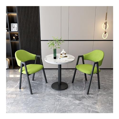 3-teiliges rundes Esstisch-Set mit gepolsterten Stühlen, perfektes Möbelset für kleine Räume und Wohnungen 3-teiliges rundes Esstisch-Set mit gepolsterten Stühlen, perfektes Möbelset für kleine Räume und Wohnungen von Generisch