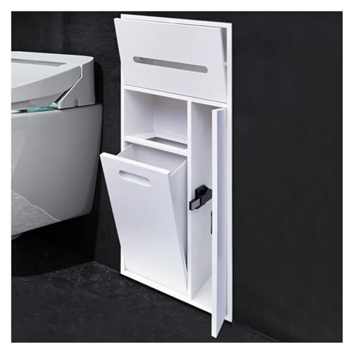 304 Edelstahl Badezimmer – versteckter Mülleimer, eingebetteter Toilettenpapierhalter, WC-Bürsten-Aufbewahrungsregal für Zuhause, Büro und Küche, weiß, 30 x 65 x 14 cm 304 Edelstahl Badezimmer – versteckter Mülleimer, eingebetteter Toilettenpapierhalter, WC-Bürsten-Aufbewahrungsregal für Zuhause, Büro und Küche, weiß, 30 x 65 x 14 cm von Generisch