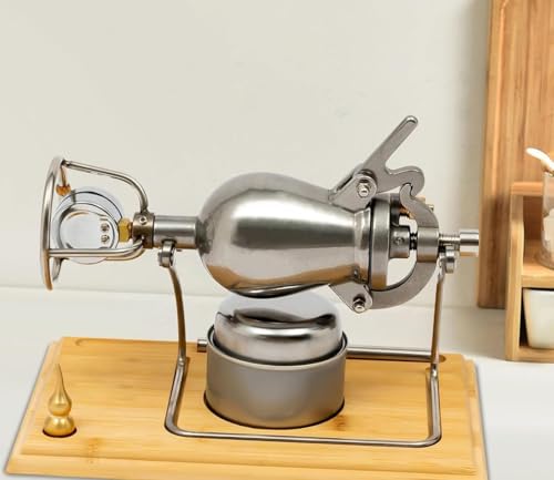 304 Edelstahl Chinesische Retro Popcorn Maschine Kleine Retro Popcorn Maschine Mini Handkurbel Popcorn Kanone Home Party Handgekröpft Popcorn Kanone (260ml) von Generisch