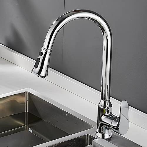 360 ° Einhebel-Küchenarmatur – Moderne Hochbogen-Mischbatterie mit Chrom-Finish, einfach zu installieren, perfekt für Waschbecken, stilvolle und funktionale Küchenbrause 360 ° Einhebel-Küchenarmatur – Moderne Hochbogen-Mischbatterie mit Chrom-Finish, einfach zu installieren, perfekt für Waschbecken, stilvolle und funktionale Küchenbrause von Generisch