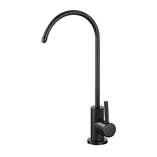 360-Grad-Küchenarmatur mit Wasserfilter, Schwanenhals-Design, schwarzer Trinkwasserhahn, perfekt für Küchenspüle, stilvolles und funktionales schwarzes Finish 360-Grad-Küchenarmatur mit Wasserfilter, Schwanenhals-Design, schwarzer Trinkwasserhahn, perfekt für Küchenspüle, stilvolles und funktionales schwarzes Finish von Generisch