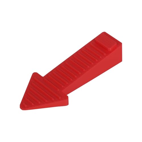 „360° Verstellbarer“ Stapelbarer Türstopper von – Mehrwinkel, Rutschfest, Robust und Kratzfest, 3 Farben Erhältlich! Rutschfester Türstopper für Zuhause (Red, One Size) von Generisch
