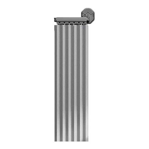360° Verstellbarer wasserdichter Duschvorhang Faltbare Ecke Sichtschutz für Badezimmer Badewanne & Ankleidebereich Hellgrau passend für 70104cm (200cm) von Generisch
