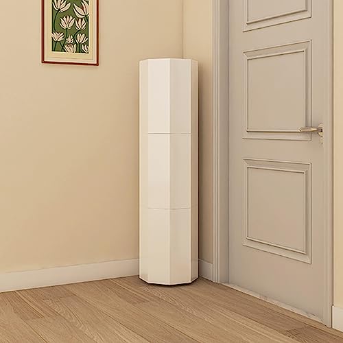 360° drehbarer Metallschrank-Nizer, 9-stöckig, vertikal, rund, Stauraum für den Eingangsbereich, weiß, 35 cm Durchmesser, platzsparende Lösung für Zuhause 360° drehbarer Metallschrank-Nizer, 9-stöckig, vertikal, rund, Stauraum für den Eingangsbereich, weiß, 35 cm Durchmesser, platzsparende Lösung für Zuhause von Generisch