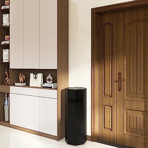 360° drehbarer Schuhregal Turm Vertikaler runder Schuhschrank aus Metall für einfachen Zugang Stilvolles kreatives Design Platzsparende Aufbewahrungslösung 360° drehbarer Schuhregal Turm Vertikaler runder Schuhschrank aus Metall für einfachen Zugang Stilvolles kreatives Design Platzsparende Aufbewahrungslösung von Generisch