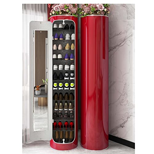360° drehbarer Schuhregal Turm – multifunktionaler roter Schuhschrank für Zuhause, Schrank, Flur, Schlafzimmer – 6 Ebenen, 99 cm platzsparender Nizer für einfachen Zugang 360° drehbarer Schuhregal Turm – multifunktionaler roter Schuhschrank für Zuhause, Schrank, Flur, Schlafzimmer – 6 Ebenen, 99 cm platzsparender Nizer für einfachen Zugang von Generisch