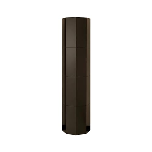 360 ° drehbarer Schuhschrank aus Metall – platzsparender schmaler Schuhschrank, modernes rundes Regal für kleine Räume, stilvolles reines weißes Design (35 x 21) von Generisch