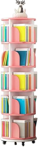 360° drehbares Bücherregal, Organizer, großes Fassungsvermögen, Bücherregal, Holzmöbel, flexibel, mehrlagig, stehend, 50,5 x 159 cm 360° drehbares Bücherregal, Organizer, großes Fassungsvermögen, Bücherregal, Holzmöbel, flexibel, mehrlagig, stehend, 50,5 x 159 cm von Generisch