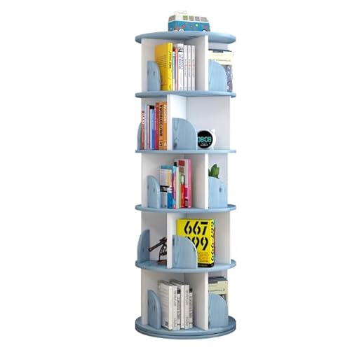 360° drehbares Bücherregal, rund, für kleine Räume, bodenstehendes Bücherregal – Holz, multifunktionales Aufbewahrungsregal, Organizer für Schlafzimmer und Wohnzimmer 360° drehbares Bücherregal, rund, für kleine Räume, bodenstehendes Bücherregal – Holz, multifunktionales Aufbewahrungsregal, Organizer für Schlafzimmer und Wohnzimmer von Generisch