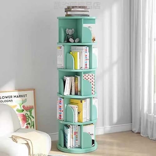 360° drehbares Bücherregal, rund, für kleine Räume, bodenstehendes Bücherregal – Holz, multifunktionales Aufbewahrungsregal, Organizer für Schlafzimmer und Wohnzimmer 360° drehbares Bücherregal, rund, für kleine Räume, bodenstehendes Bücherregal – Holz, multifunktionales Aufbewahrungsregal, Organizer für Schlafzimmer und Wohnzimmer von Generisch