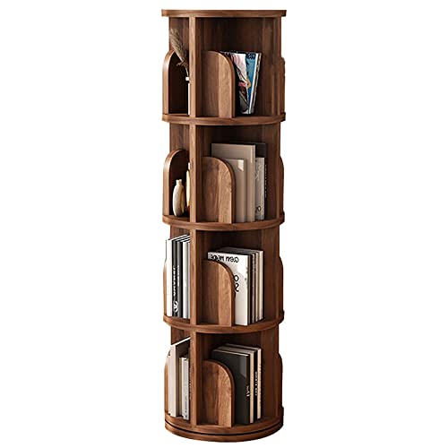 360 ° drehbares Bücherregal aus Holz – Bodenstehender Ecknizer für Wohnzimmer, Schlafzimmer und Arbeitszimmer – ideales Präsentationsregal für Bücher und Dekoration von Kindern und Erwachsenen von Generisch