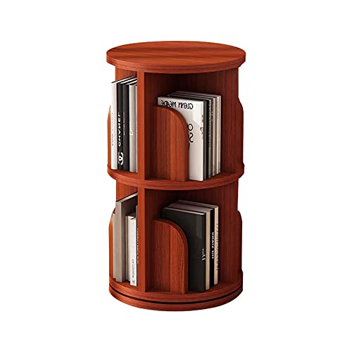 360° drehbares Bücherregal aus Massivholz, platzsparend, eigenständiges Buchdisplay mit Deflektor-Design für kleine Räume, perfekt für Zuhause oder Büro von Generisch