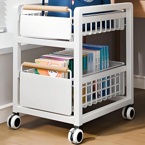 360° drehbares Bücherregal aus Metall - Platzsparendes Drehbares Bücherregal mit Rollen für Wohnzimmer, Büro & Schlafzimmer 360° drehbares Bücherregal aus Metall - Platzsparendes Drehbares Bücherregal mit Rollen für Wohnzimmer, Büro & Schlafzimmer von Generisch
