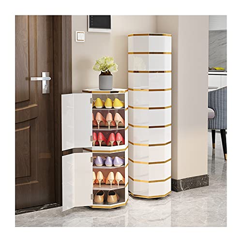 360° drehbares Schuhregal, vertikal, platzsparend, für kleine Räume, modernes rundes Design, einfache und stilvolle Aufbewahrungslösung für Flur oder Schrank. 360° drehbares Schuhregal, vertikal, platzsparend, für kleine Räume, modernes rundes Design, einfache und stilvolle Aufbewahrungslösung für Flur oder Schrank. von Generisch