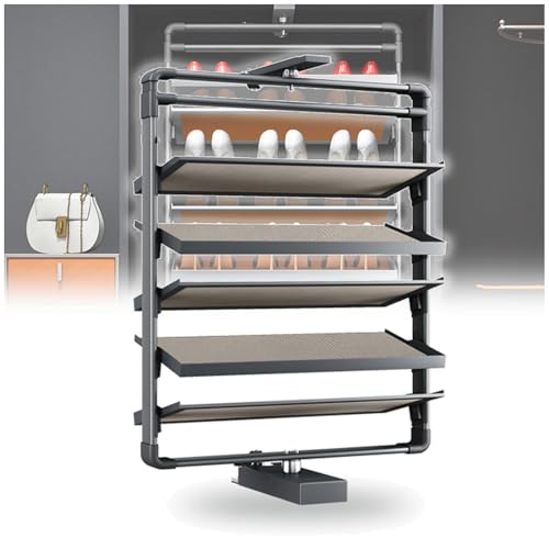 360° drehbares Schuhregal aus Metall, stapelbar, multifunktional, für kleine Schlafzimmer und Schränke, platzsparendes Design 360° drehbares Schuhregal aus Metall, stapelbar, multifunktional, für kleine Schlafzimmer und Schränke, platzsparendes Design von Generisch