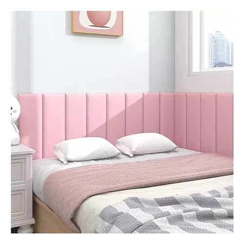 3D-Anti-Kollisions-Wandpolsterung, wasserdicht, selbstklebend, gepolstert, für Doppelbett, Queen-Size-Bett, Kingsize-Bett, zum Abziehen und Aufkleben, Farbe: Rosa, Größe: 200 x 50 cm 3D-Anti-Kollisions-Wandpolsterung, wasserdicht, selbstklebend, gepolstert, für Doppelbett, Queen-Size-Bett, Kingsize-Bett, zum Abziehen und Aufkleben, Farbe: Rosa, Größe: 200 x 50 cm von Generisch