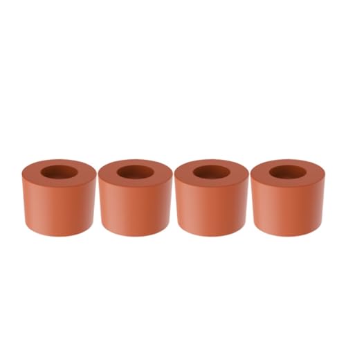 3D-Drucker Temperatur Blcak Silikon Solid Spacer Hot Bed Leveling Column Short for CR-10/CR10S Ender-3 Pro MK3(12mm Brown,40pcs) von Generisch