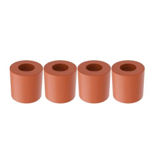 3D-Drucker Temperatur Blcak Silikon Solid Spacer Hot Bed Leveling Column Short for CR-10/CR10S Ender-3 Pro MK3(16mm Brown,40pcs) von Generisch