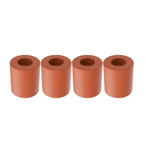3D-Drucker Temperatur Blcak Silikon Solid Spacer Hot Bed Leveling Column Short for CR-10/CR10S Ender-3 Pro MK3(18mm Brown,40pcs) von Generisch