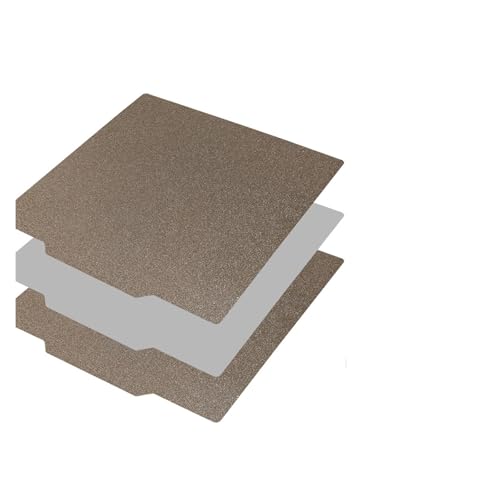 3D-Druckerteile Doppelseitige PEI-Federstahlplatte Flexible Bauplatte ohne Magnet for X1(Gold Double NO base,410x410mm) von Generisch