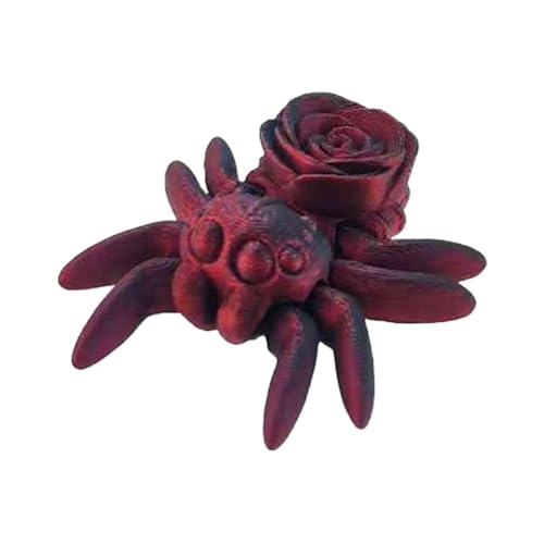 3D Gedruckte Spinne Dekofigur mit Rose & Herz Kreatives Gothic Tischornament Leichte Dekofigur für Zuhause Schreibtisch & Wohnzimmer Schwarze Kunstharz Spinne Deko 3D Gedruckte Spinne Dekofigur mit Rose & Herz Kreatives Gothic Tischornament Leichte Dekofigur für Zuhause Schreibtisch & Wohnzimmer Schwarze Kunstharz Spinne Deko von Generisch