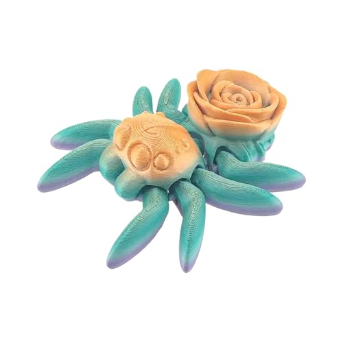 3D Gedruckte Spinne Dekofigur mit Rose & Herz Kreatives Gothic Tischornament Leichte Dekofigur für Zuhause Schreibtisch & Wohnzimmer Schwarze Kunstharz Spinne Deko 3D Gedruckte Spinne Dekofigur mit Rose & Herz Kreatives Gothic Tischornament Leichte Dekofigur für Zuhause Schreibtisch & Wohnzimmer Schwarze Kunstharz Spinne Deko von Generisch