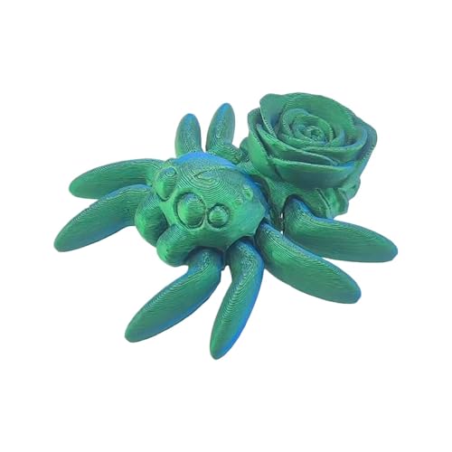 3D Gedruckte Spinne Dekofigur mit Rose & Herz Kreatives Gothic Tischornament Leichte Dekofigur für Zuhause Schreibtisch & Wohnzimmer Schwarze Kunstharz Spinne Deko 3D Gedruckte Spinne Dekofigur mit Rose & Herz Kreatives Gothic Tischornament Leichte Dekofigur für Zuhause Schreibtisch & Wohnzimmer Schwarze Kunstharz Spinne Deko von Generisch