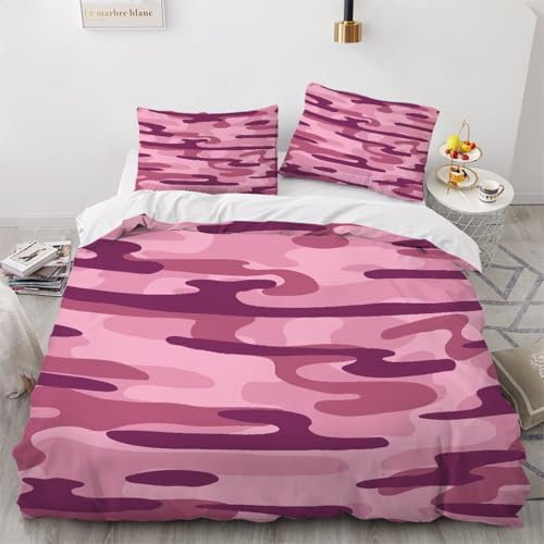 3D Marmor Bettwäsche 135x200x2 cm 4teilig Marmor Bettbezug mit Reißverschluss 100% Mikrofaser Leicht Atmungsaktive Bettwaren Set mit 2 Kissenbezüge 80x80（Muster 3-18） von Generisch