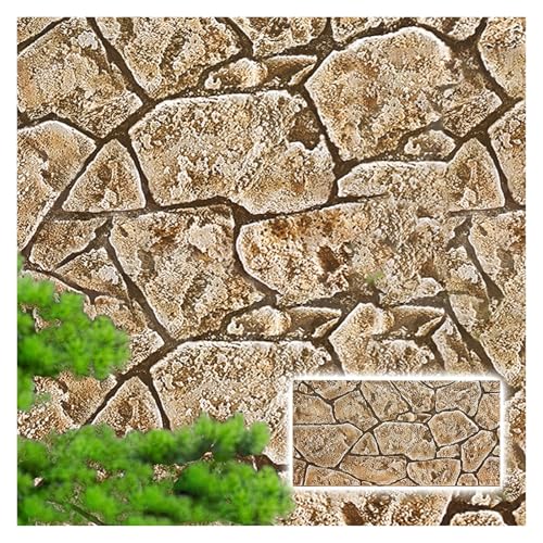 3D-Paneele Mit Steineffekt Für Außen- Und Innenwände, 8, 10, 15, 20 Stück – PU-Wandfliesen Für Cafés, Hotels, Büros, Restaurants – Robust Und Verschleißfest(Style-2,1 pc) von Generisch