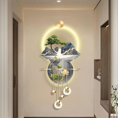 3D Wandkunst Dekoration - LED Wandskulpturen Feng Shui Kunst für Haus und Korridor Dekorative Wandleuchte Skulptur 3D Wandkunst Dekoration - LED Wandskulpturen Feng Shui Kunst für Haus und Korridor Dekorative Wandleuchte Skulptur von Generisch