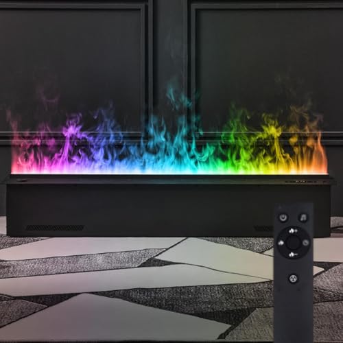 3D Wasserdampf Elektrischer Kamin mit ultradünnem Touchpanel, Timer und eingebautem Luftbefeuchter für automatische Wasserfüllung, Verbesserung der Wohnatmosphäre 3D Wasserdampf Elektrischer Kamin mit ultradünnem Touchpanel, Timer und eingebautem Luftbefeuchter für automatische Wasserfüllung, Verbesserung der Wohnatmosphäre von Generisch