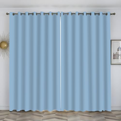 3D-bedruckte Verdunkelungsvorhänge, 168 x 228 cm, schalldicht, isoliert, Ösenvorhänge für Wohnzimmer, Schlafzimmer und Kinderzimmer, moderne blaue Thermo-Fensterbehandlungen 3D-bedruckte Verdunkelungsvorhänge, 168 x 228 cm, schalldicht, isoliert, Ösenvorhänge für Wohnzimmer, Schlafzimmer und Kinderzimmer, moderne blaue Thermo-Fensterbehandlungen von Generisch