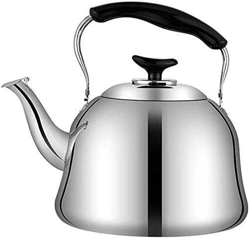 3L/4L/5L/6L Camping Kaffeekanne - Pfeifender Teekessel mit hitzebeständigem Griff für Herdplatte - Ideale Teekanne für Outdoor-Kochen und Küche 3L/4L/5L/6L Camping Kaffeekanne - Pfeifender Teekessel mit hitzebeständigem Griff für Herdplatte - Ideale Teekanne für Outdoor-Kochen und Küche von Generisch