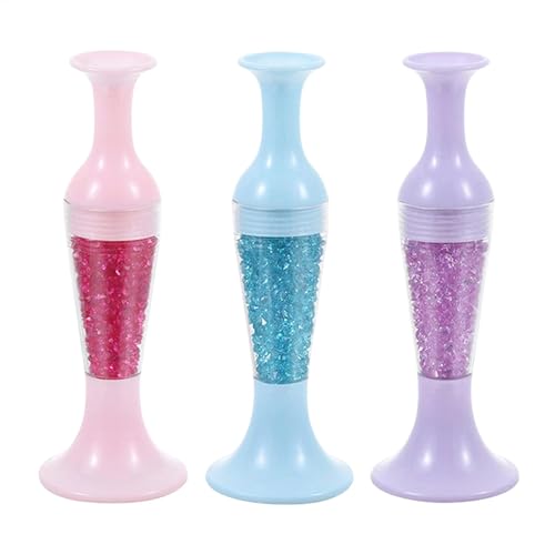3PC Diamant Malerei-punktbohrstift, Diamant Malerei-blumentopf-form-punktbohrstift,Diamant-Malwerkzeug,Automatischer Perlenspender,Diamant-Kunst-Malerei-Set, Für Die Herstellung Von Nagelkunsthandwerk von Generisch