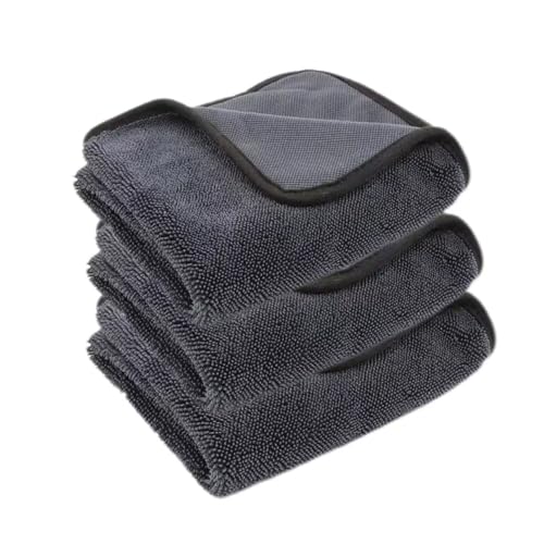 3er Pack Mikrofaser Trockentuch, Super Saugfähige Wundertücher für Dusche & Bad, XXL Quick-Dry Handtuch, Auto & Haushalt (30x40cm, 600gsm) (Medium) von Generisch