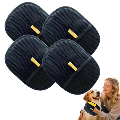 4 Pack Fell Magnet Handschuhe,Handschuh Zur Entfernung Von Tierhaaren,Fellhandschuhe Katze Für Kleidung,Sofas von Generisch