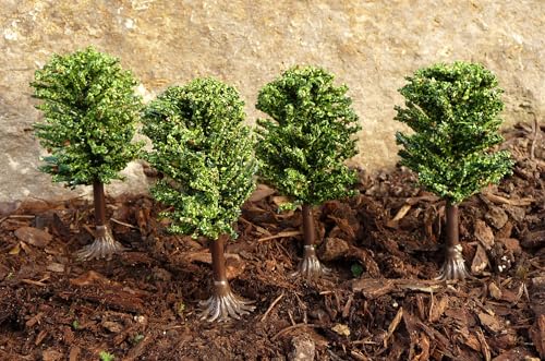 4-STÜCK Modellbau Laub-Bäume mit Fuß 6cm hoch WUNDER SCHÖN 4-STÜCK Modellbau Laub-Bäume mit Fuß 6cm hoch WUNDER SCHÖN von Generisch