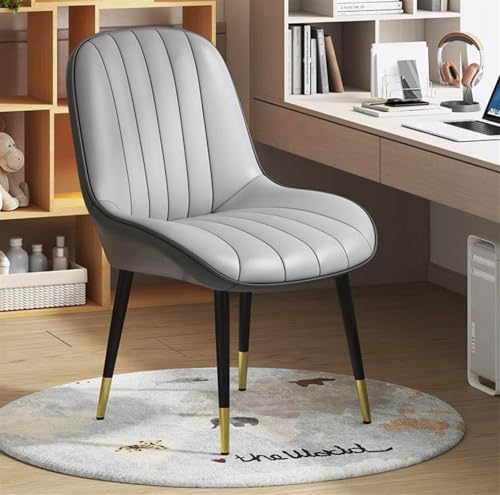 4 Stück Drehstuhl Leder Esszimmerstühle Hohe Rückenlehne Küchenstuhl mit Metallbeinen, 360° Drehung Bürostühle Moderne Polstermöbel für Zuhause & Büro von Generisch