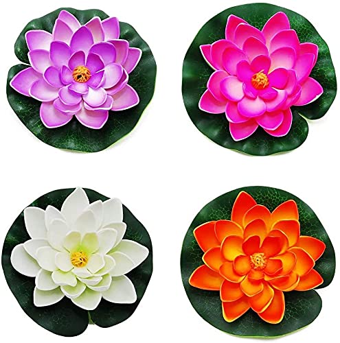 4 Stück Künstliche Seerose Schaum Lotus Teich Dekor für Teich Terrasse GartenpoolLanglebige Verarbeitung 4 Stück Künstliche Seerose Schaum Lotus Teich Dekor für Teich Terrasse GartenpoolLanglebige Verarbeitung von Generisch