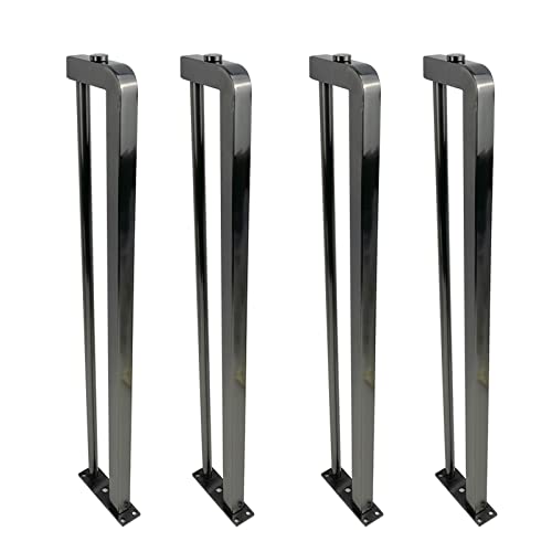 4 Stück Metall-Möbelbeine, moderne Edelstahl-Sofa-Schrankfüße, DIY-Ersatz-Tischbeine für Kommoden, Kleiderschränke, Couchtische, TV-Ständer, 80 cm Höhe mit Schrauben 4 Stück Metall-Möbelbeine, moderne Edelstahl-Sofa-Schrankfüße, DIY-Ersatz-Tischbeine für Kommoden, Kleiderschränke, Couchtische, TV-Ständer, 80 cm Höhe mit Schrauben von Generisch
