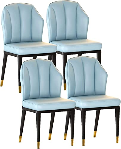 4 Stück Moderne Mid-Century Küchenstühle mit gepolstertem Polyurethan-Sitz, Seitenbeine aus Karbonstahl, stilvolle Esszimmermöbel, komfortables und langlebiges Design 4 Stück Moderne Mid-Century Küchenstühle mit gepolstertem Polyurethan-Sitz, Seitenbeine aus Karbonstahl, stilvolle Esszimmermöbel, komfortables und langlebiges Design von Generisch