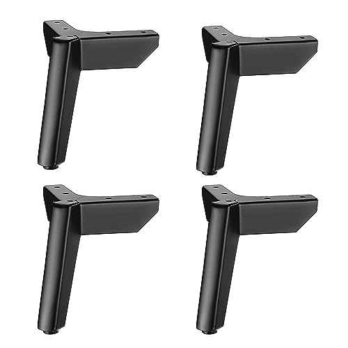 4 Stück schwarze Metall-Möbelbeine – dreieckige Stützfüße für Heimwerker, Bett, Sofa, Couchtisch, TV-Schrank, Kleiderschrank – 100 mm Ersatz-Möbelbeschläge 4 Stück schwarze Metall-Möbelbeine – dreieckige Stützfüße für Heimwerker, Bett, Sofa, Couchtisch, TV-Schrank, Kleiderschrank – 100 mm Ersatz-Möbelbeschläge von Generisch
