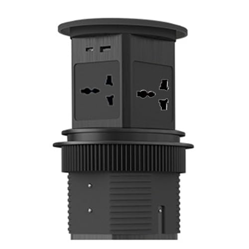 4-Wege-Pop-Up-Steckdose mit 2 USB-Anschlüssen und kabellosem Laden, Verlängerungskabel für Küche, Arbeitsplatte und Büro, robustes Gehäuse aus Aluminiumlegierung, platzsparendes Design 4-Wege-Pop-Up-Steckdose mit 2 USB-Anschlüssen und kabellosem Laden, Verlängerungskabel für Küche, Arbeitsplatte und Büro, robustes Gehäuse aus Aluminiumlegierung, platzsparendes Design von Generisch