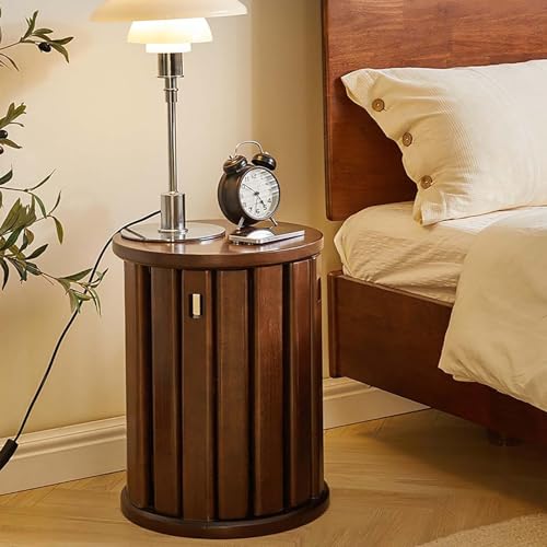 4 in 1 Esszimmerstühle 4er Set Modern Bauernhaus Stil Stapelbar Hocker Multifunktionaler Beistelltisch & Stuhl Walnuss Finish Platzsparendes Design für Haus und Küche von Generisch